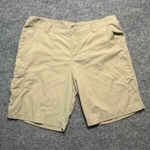 Columbia PFG‎ Women’s Khaki Nylon Cargo Shorts Size 12